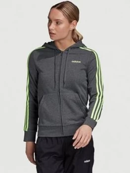 Image of Adidas Essentials 3 Stripe Full Zip Hoodie