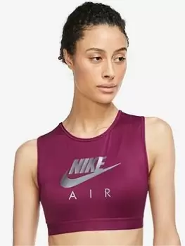 Image of Nike Medium Support Swoosh Mesh Bra - Purple, Purple, Size S, Women