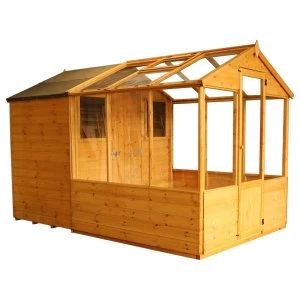 Image of Mercia Apex Greenhouse/Shed Combi - 10 x 6ft