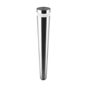 Image of Ledvance 6W LED Outdoor Bollard Pole 80cm Stainless Steel IP44 Warm White - OBP830ST-075153