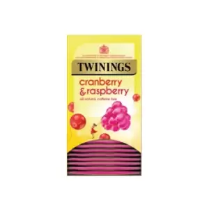 Image of Twinings Cranberry and Raspberry Tea Bags (Pack of 20) F14381