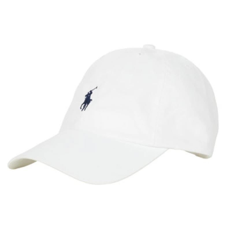 Image of Polo Ralph Lauren Kids Polo Player Cap in Cotton White Baby ONE SIZE