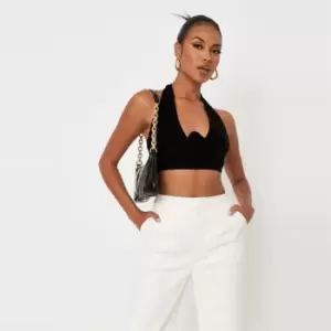 Image of Missguided Halter Corset - Black
