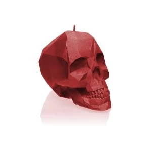 Image of Red Large Low Poly Skull