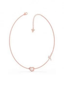 Image of Guess Heart And Arrow Necklace