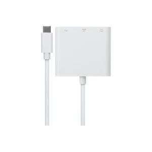 Image of Nikkai USB Type-C to Multi-Port USB Type-C / HDMI / USB-A 3.1 Docking Station - White