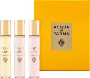 Image of Acqua di Parma Le Nobili Discovery Gift Set 12ml Rosa Nobile Eau de Parfum + 12ml Magnolia Nobile Eau de Parfum + 12ml Peonia Nobile EDP