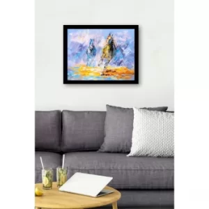 Image of SC0977 Multicolor Decorative Framed MDF Painting