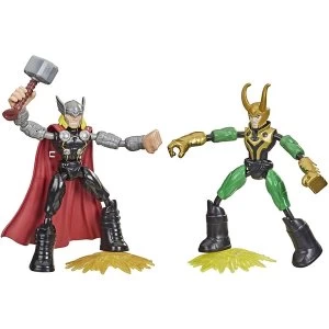 Image of Bend and Flex Thor vs Loki (Avengers) Figures