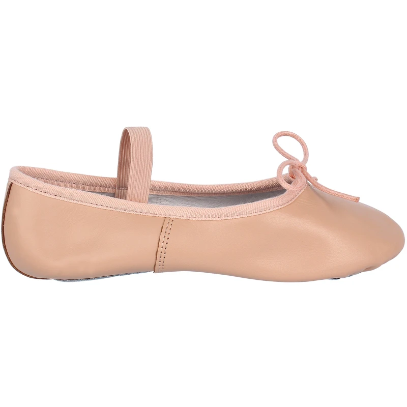 Image of Slazenger Full Sole Leather Ballet Shoe Childrens - Beige Beige C11