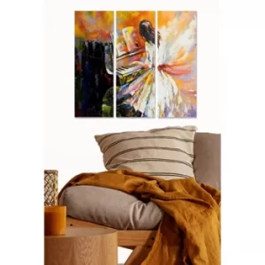 Image of MDF1062243 Multicolor Decorative MDF Painting (3 Pieces)