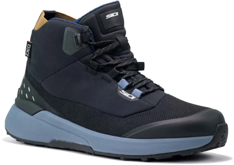 Image of Sidi Nucleus GTX waterproof Motorcycle Shoes, black-blue, Size 47 for Men