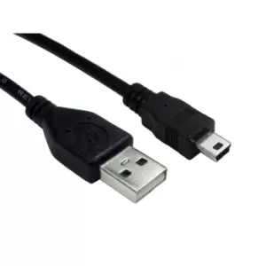 Image of Cables Direct 99CDL2-0622 USB cable 2m USB 2.0 USB A Mini-USB B Black