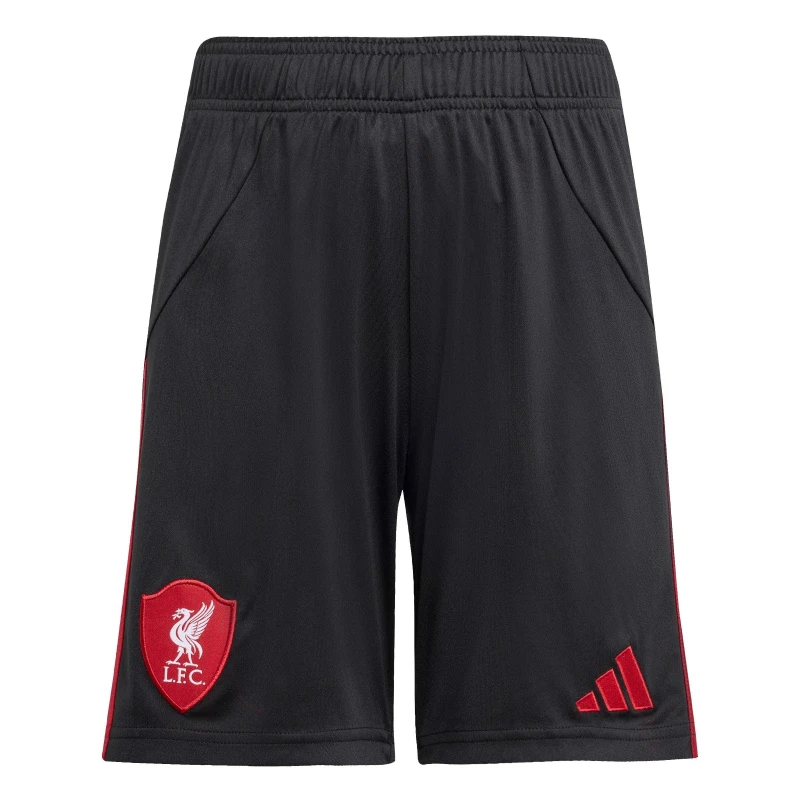 Image of adidas Liverpool Away Shorts 2025 2026 Juniors Black male 9-10 Years