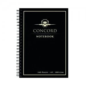 Image of Concord Jotta Notebook 140 Page A5 Black Pack of 3 8959-CON