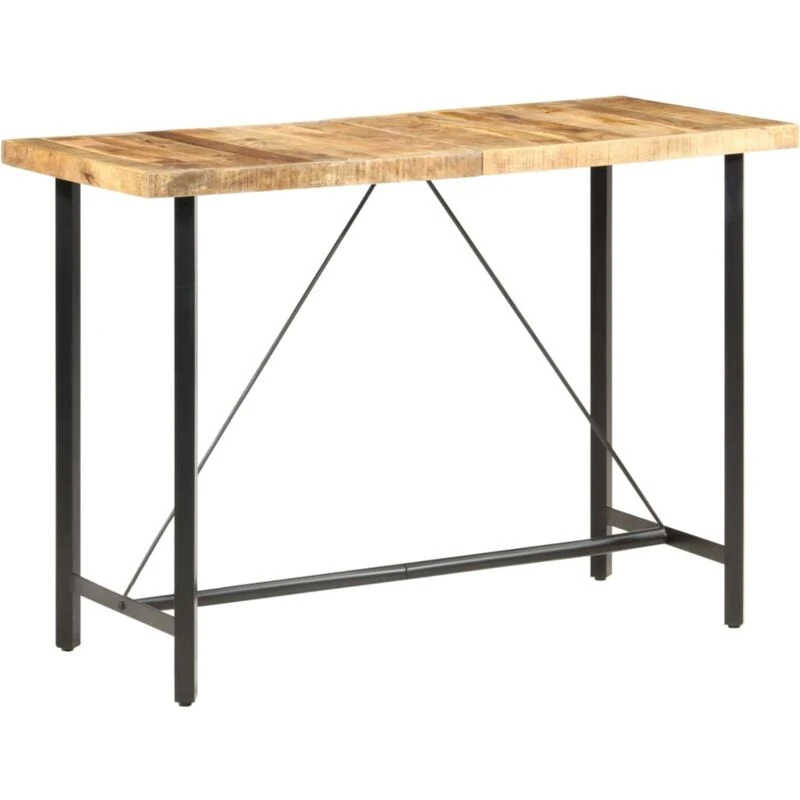Image of VIDAXL Bar Table 150x70x107cm Rough Mango Wood Vidaxl 8719883827117
