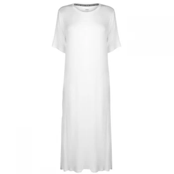 Image of DKNY Long Logo Pyjama Dress Ladies - 100 WHITE