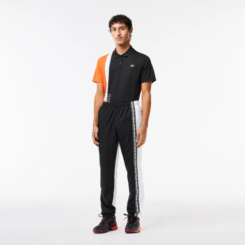 Image of Lacoste Mens Slim Fit Joggers Black/White male XS