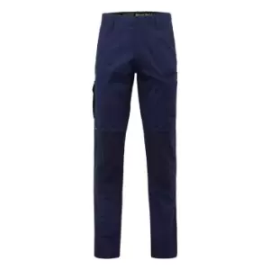 Image of Hard Yakka Mens Raptor Active Work Trousers (30R) (Navy)