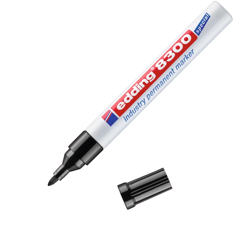 Image of edding 8300 permanent marker x/t Black Box of 10