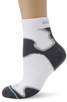 Image of 1000 Mile Fusion Sock Ladies White/rey Small