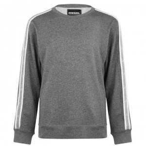 Image of Diesel Taped Sweatshirt - Grey 96X