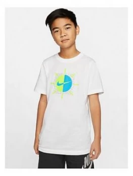 Image of Nike Childrens Swoosh Uv Activated T-Shirt - White