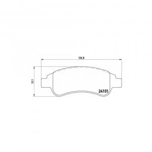 Image of Front Brake Pad Set BREMBO P 61 082