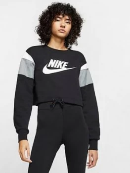 Image of Nike Nsw Heritage Sweatshirt - Black