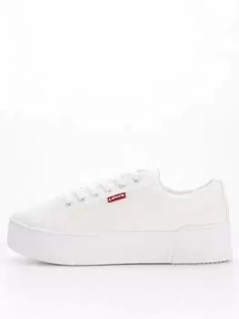 Image of Levis Tijuana 2.0 Trainer - White, Beige, Size 8, Women