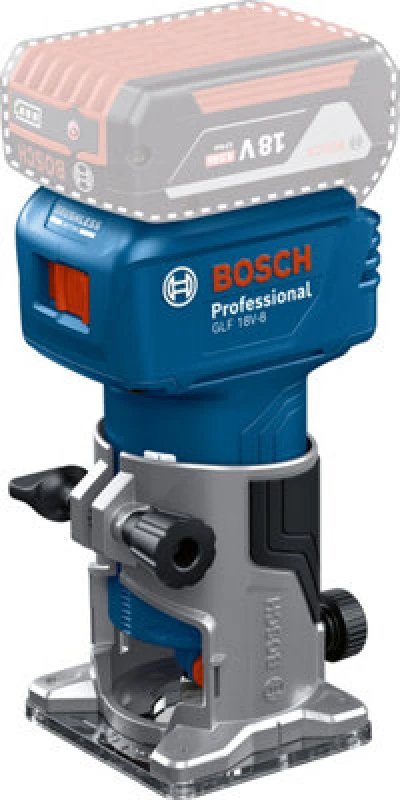 Image of Bosch GLF 18V-8 18v Cordless Brushless 1/4" Trim Router 06016C6070 Batteries: No Batteries