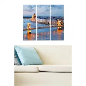 Image of MDF278607368 Multicolor Decorative MDF Painting (3 Pieces)