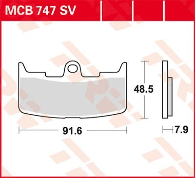 Image of TRW Lucas Sintered lining MCB747SV