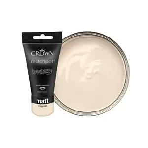 Image of Crown Matt Emulsion Paint - Magnolia Tester Pot - 40ml