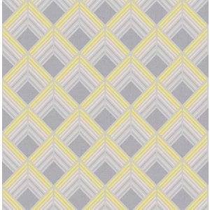 Image of Boutique Trifina Geo Yellow Decorative Wallpaper - 10m