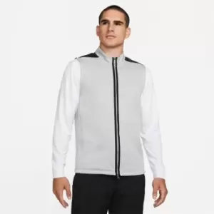 Image of Nike Therma-FIT Victory Mens 1/2-Zip Golf Vest - Grey