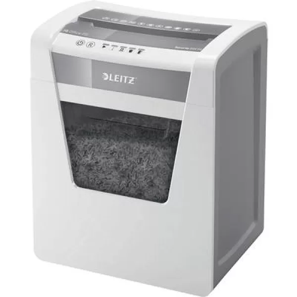Image of Leitz IQ Office P-5 Document shredder 10 sheet Particle cut 2 x 15mm P-5 23 l Also shreds Staples, Paper clips