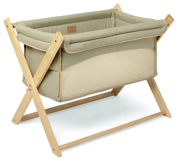 Image of Clair de Lune Organic Folding Crib - Sage