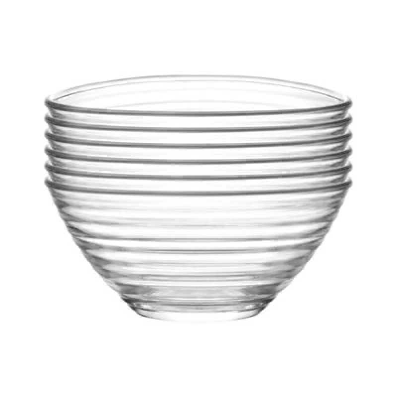 Image of LAV Derin Glass Serving Bowls 7cm Pack of 6 Clear unisex