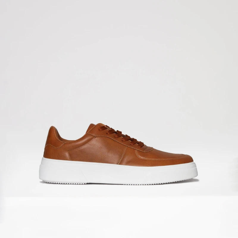 Image of Threadbare 'Marys' Casual Raised Sole Trainers Tan