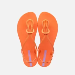 Image of Ipanema Womens Trendy Loop Sandals - Mandarin - UK 3