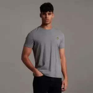 Image of Mens Plain T-Shirt - Mid Grey Marl - XXL