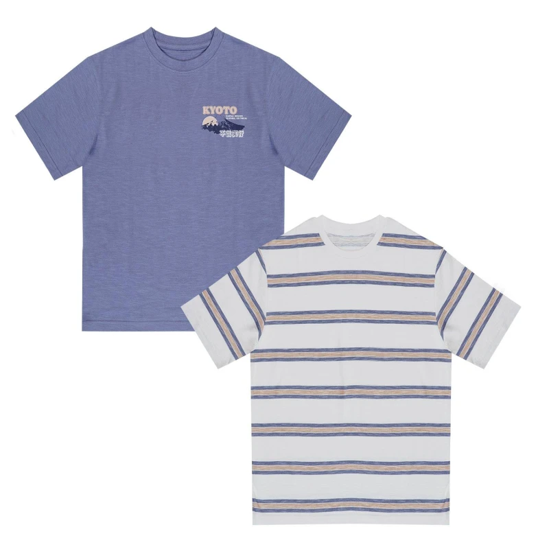 Image of Firetrap Japan 2 Pack T-Shirt Juniors - Multi Multi One Size