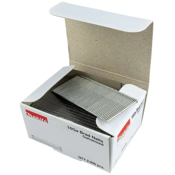 Image of Makita - F-33922 1mm X 25mm Galvanised 16 Gauge Brads 2000 Pieces DBN600 AF601