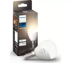 Image of PHILIPS HUE White Bluetooth LED Bulb - Luster, E14
