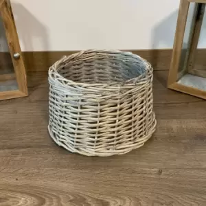 Image of 28/33cm Samuel Alexander Deluxe Wicker Willow Christmas Tree Skirt - Small Natural