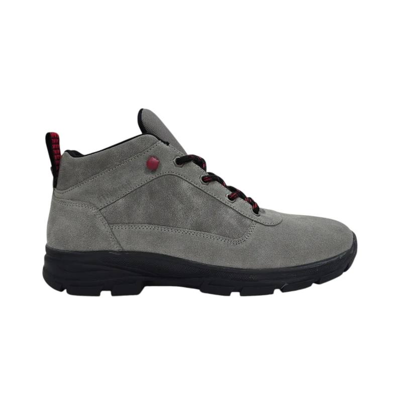Image of Firetrap Mens Delia Premium Leather Ankle Lace Up Hiker Rugged Boots Grey male 7 (41)
