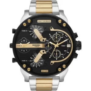 Image of Diesel Mr. Daddy 2.0 Two-Hand Two-Tone Stainless Steel Watch
