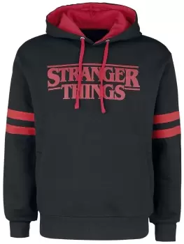 Image of Stranger Things Stranger Things - Logo Hooded sweater black