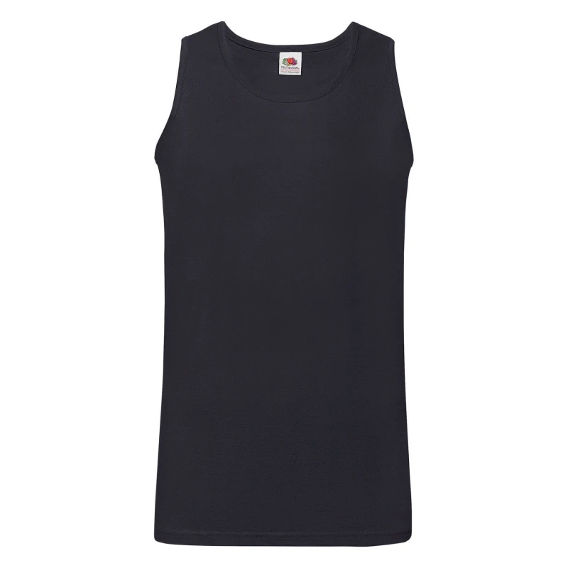 Image of Fruit Of The Loom Fruit of the Loom Men Valueweight Athletic Tank Top in Mid Navy Size: Small Mid Navy S Male 5063527225405